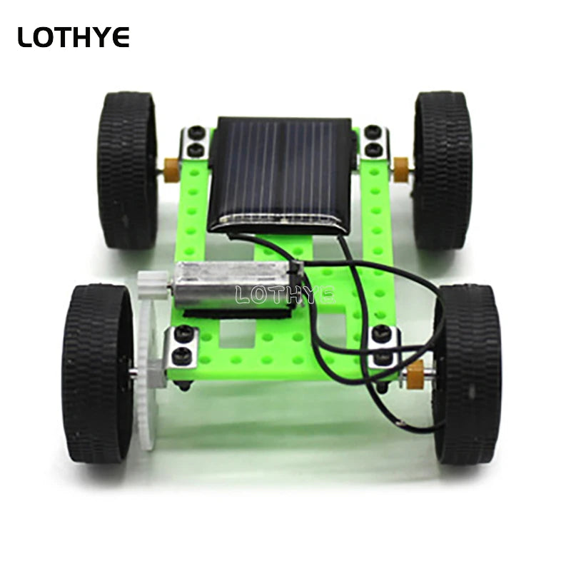 DIY Solar Car Mini Powered Car Kit Children's Gadgets Hobby Fun Children's Robot Car Assemble Kit Gift