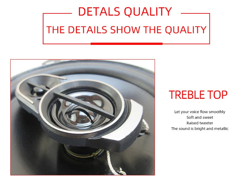 2pcs (2X280W) 560W Premium 4-Inch HiFi Car Speakers - HD Audio, 4.0 Surround, App Control, Universal Flush Mount