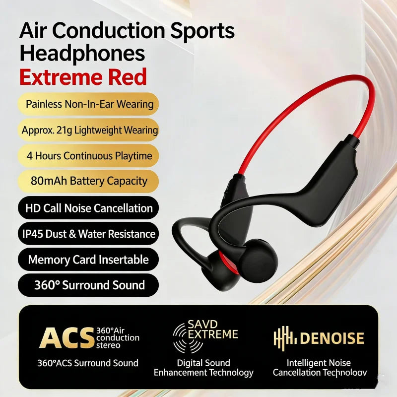 Bone Conduction Headphones IPX8 Waterproof MP3 32GB Bluetooth5.4 Wireless Headphones With Mic Swimming Sports Fitness 2026 New