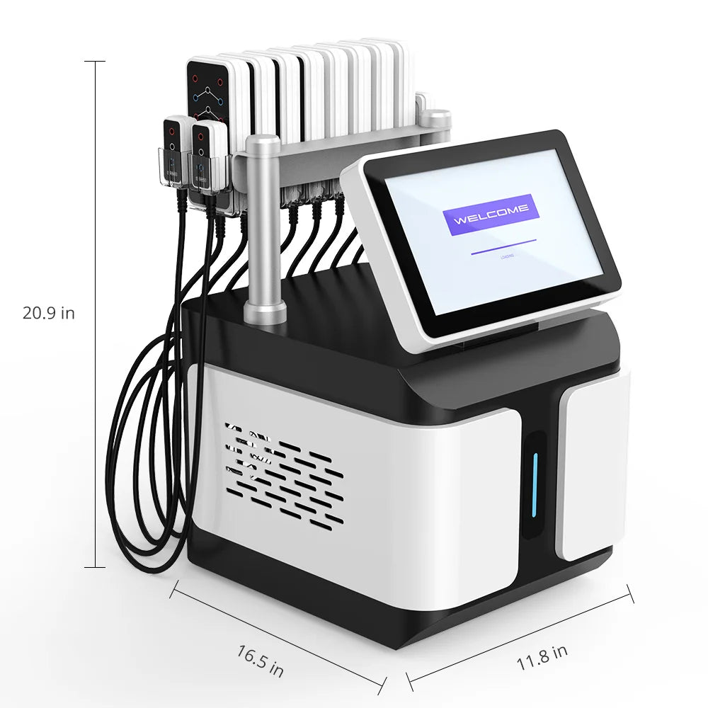 6D 160mW Lipo Pads Machine 6 Wavelengths Desktop Body Sculpting for Hands Home Use Beauty Equipment AU US IT ZA CN Plugs