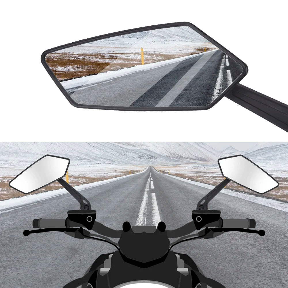 Motorcycle Handlebar Mirror Rearview Motorcycle Bar End Mirror For Cafe Racer Scooter Motocross Mirror 8/10mm