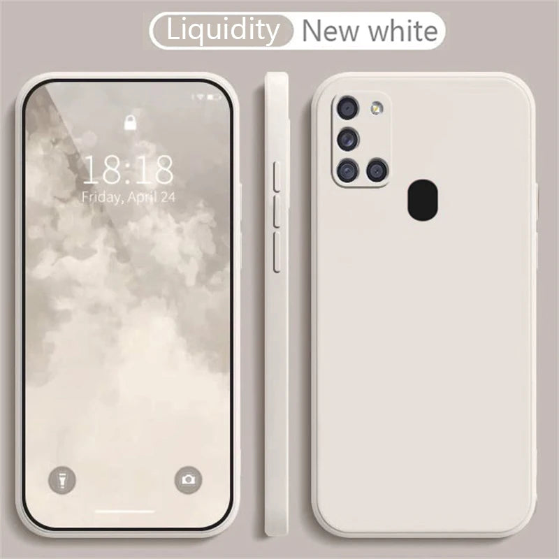 For Samsung A21S Case for Samsung Galaxy A22 A31 A32 A41 Case Silicone TPU Soft Matte Phone Case Back Cover Fundas Coque Bumper