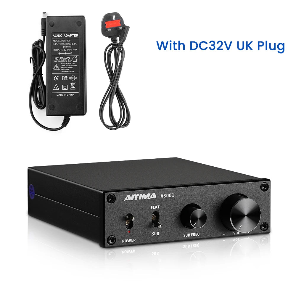 AIYIMA Audio A3001 TPA3255 300W Subwoofer Amplifier HIFI Mono Power Class D Digital AMP for Passive Speaker Home Theater DIY