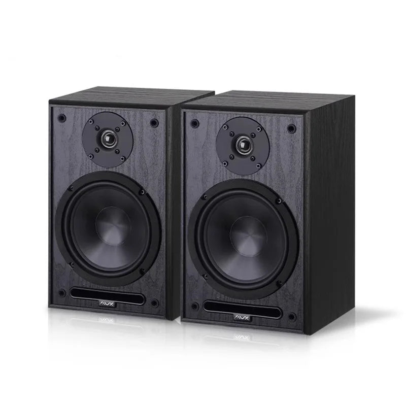 Household 6.5 Inch Bookshelf Speaker 100W*2 Output Power 2 Way HIFI Passive Speaker 2.0 Stereo 1 Inch Silk Film Dome Tweeter