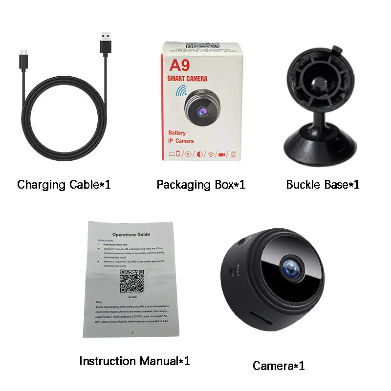 1080P WiFi Wireless Camera Mini Security Smart Video Surveillance HD Indoor Night Vision Secret Security Protection Home Camera