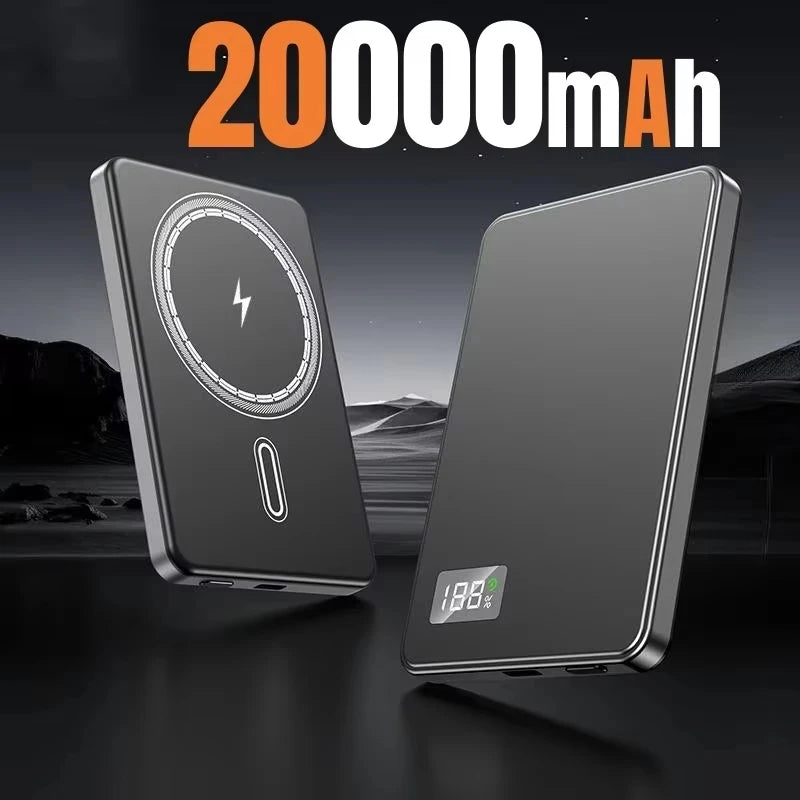 500000mAh Magnetic Power Bank  Fast Charging  Portable Wireless PD22.5W Fast Charging External Battery for Magsafe for iPhone