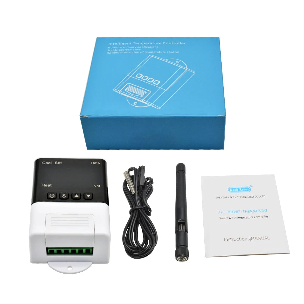 AC110V-220V DTC1201 Wifi Thermostat Humidistat Digital Temperature Humidity Controller Regulator  NTC Thermoregulator