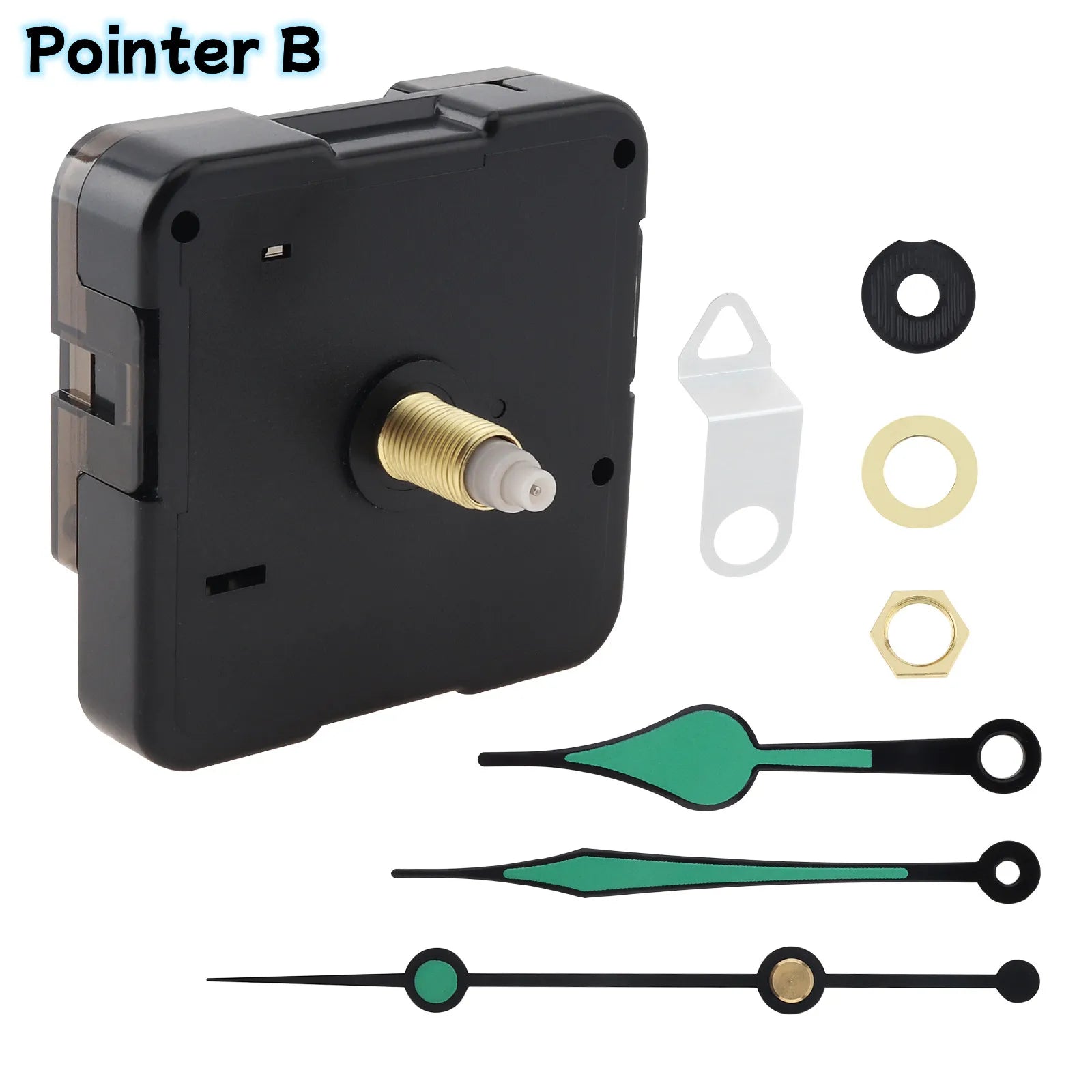 Wall Clock Movement Mechanism Clock Hands Long Shaft Silent Quartz Movement Clockwork Table DIY Watches Repair Tools