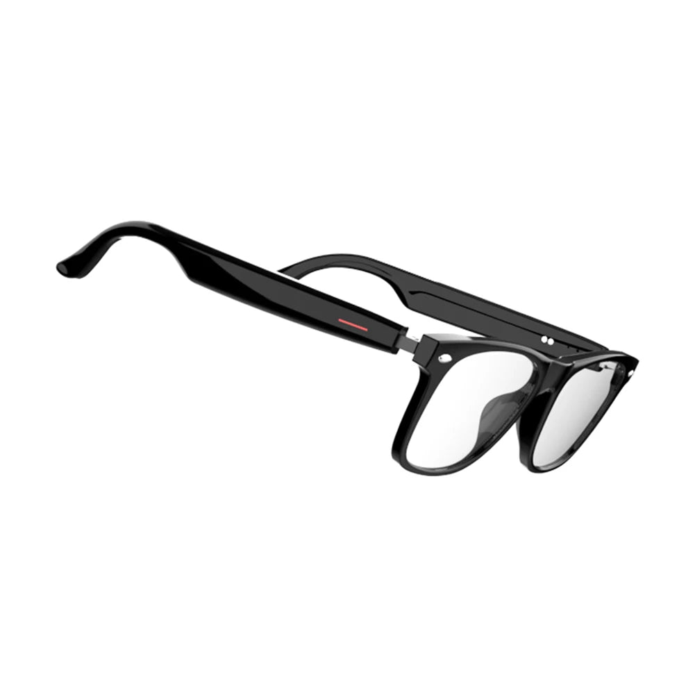Smart Glasses AI Voice Assistant Camera Glasses BT Audio Glasses (Plain Glasses)