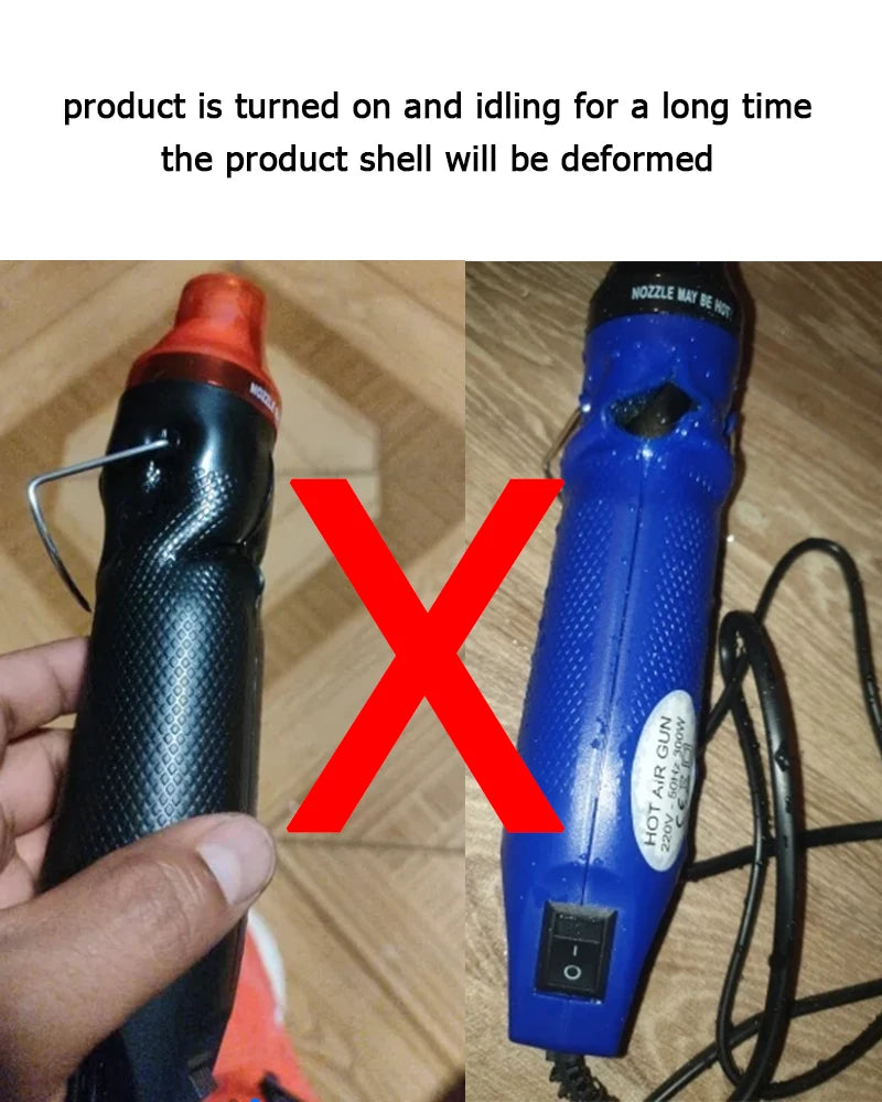 Heat gun Soldering temperature hair dryer gun Electric hot air dryer Heat gun for shrink tube automotive packaging DIY process 2