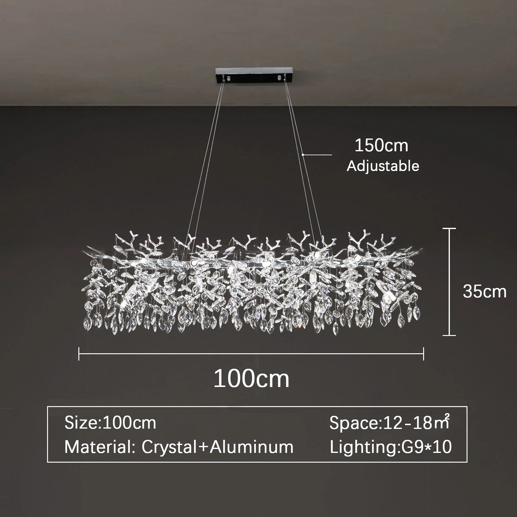 Luxury Modern Ceiling Chandelier Interior Decoration Villa Dining Living Room Crystal Pendant Lamp Home LED Lighting Fixtures