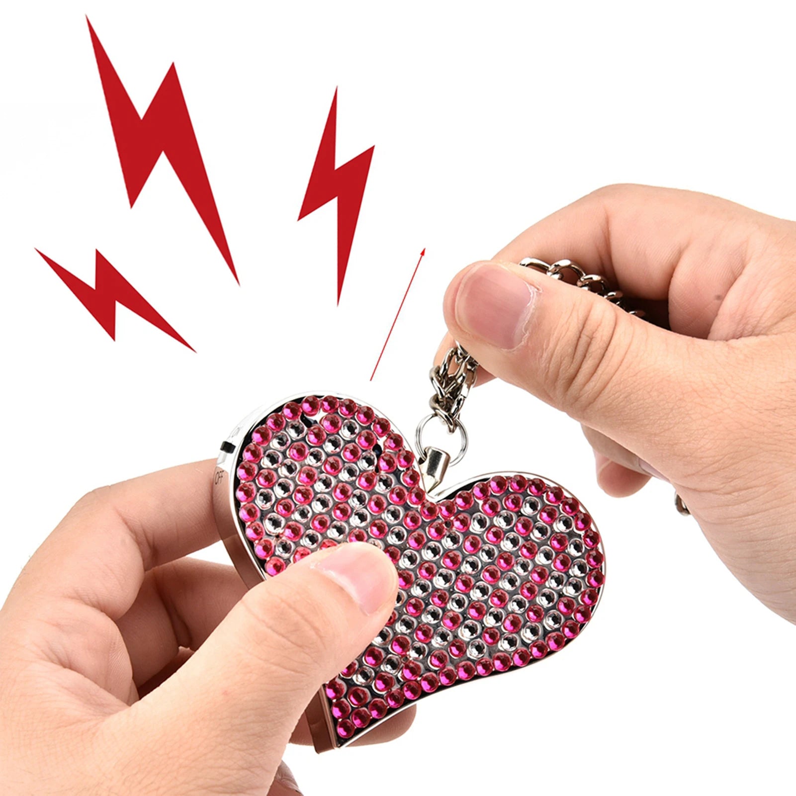 Personal Security Alarm Self Defense Alarm Heart Shape Security Protect Personal Alert HOT