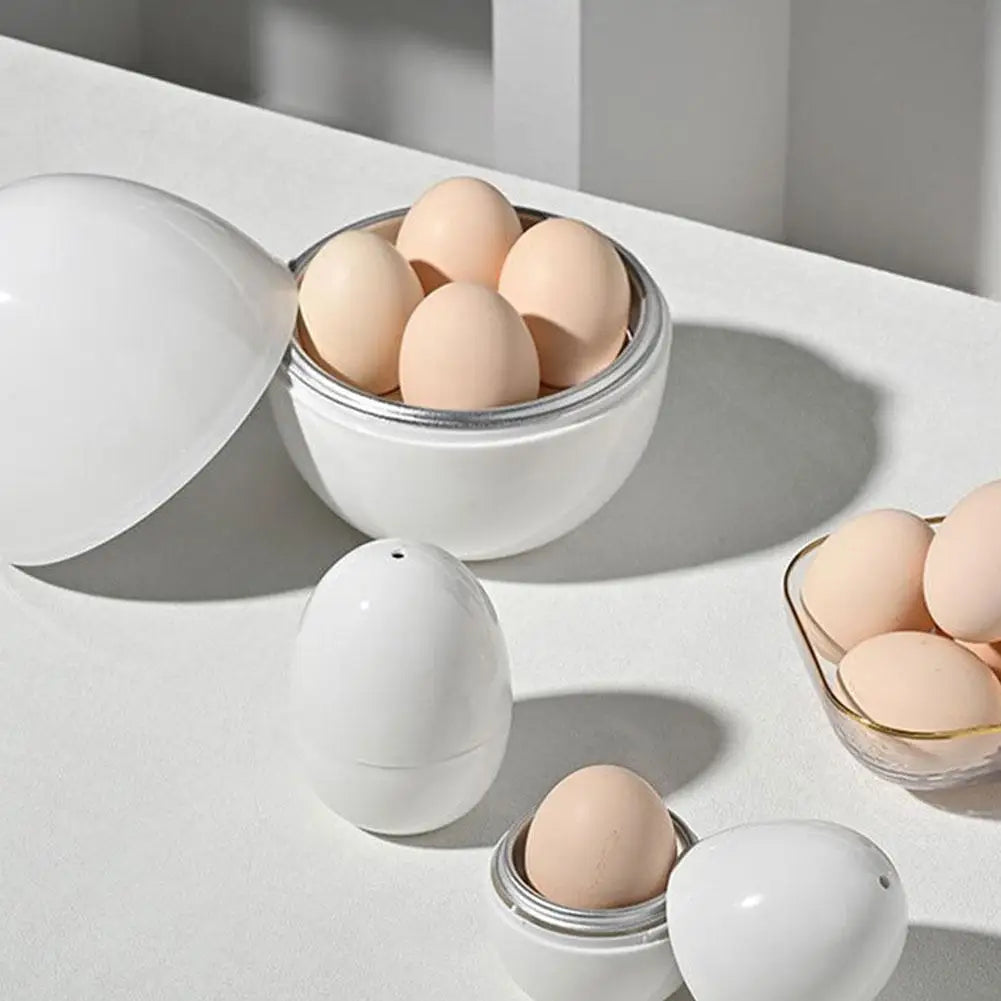 1/4 eggs Microwave Egg Steamer Boiler Cooker Easy Quick 5 Minutes Hard Or Soft Boiled Egg Boiler Kitchen Cooking Tools
