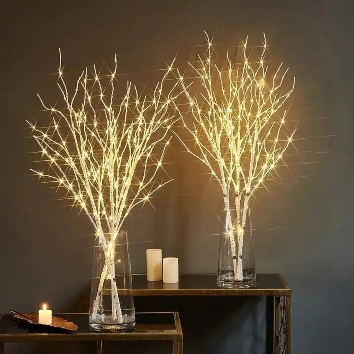 LED Fairy Light Birch Branch Light Festive Lights Battery Operated For Christmas Party Wedding Decoration Twig Outdoor Lights