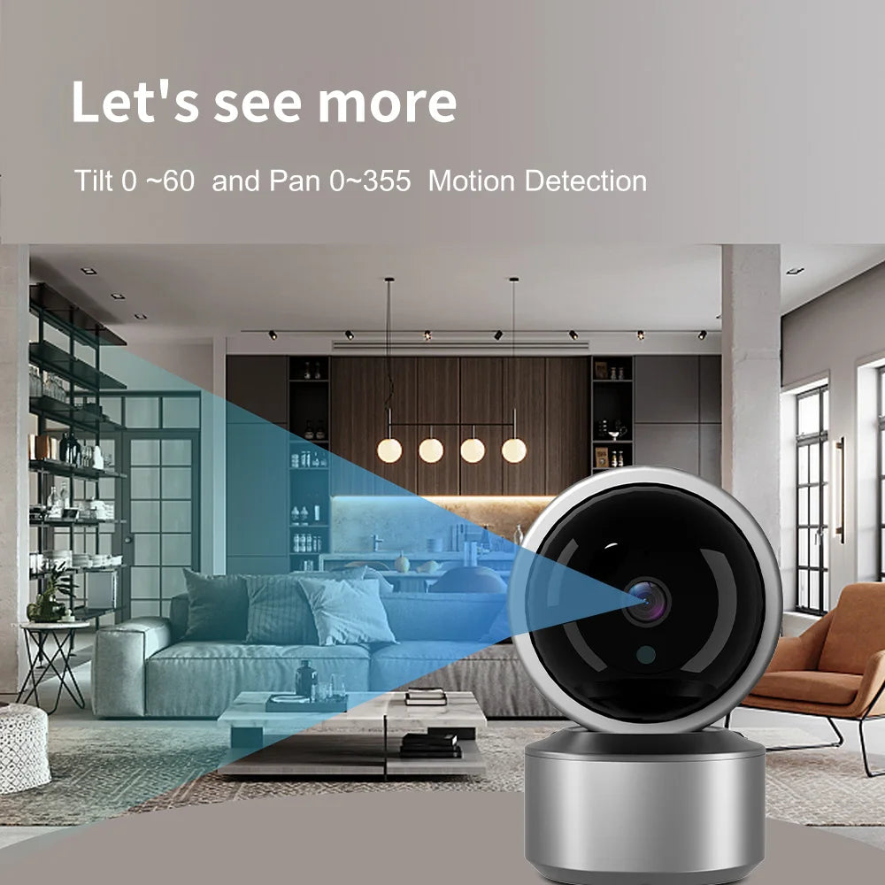 Smart Life 5MP IP WiFi Camera Surveillance Security Baby Monitor Automatic Human Tracking Cam Two Way Audio Indoor Video Camera