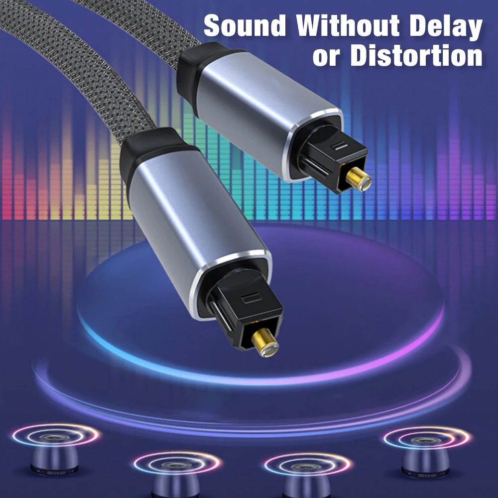 Digital Optical Audio Cable Toslink SPDIF Coaxial Cable for Amplifiers Player Blu-ray Xbox PS4 TV Soundbar Fiber Cable 1m 2m 3m