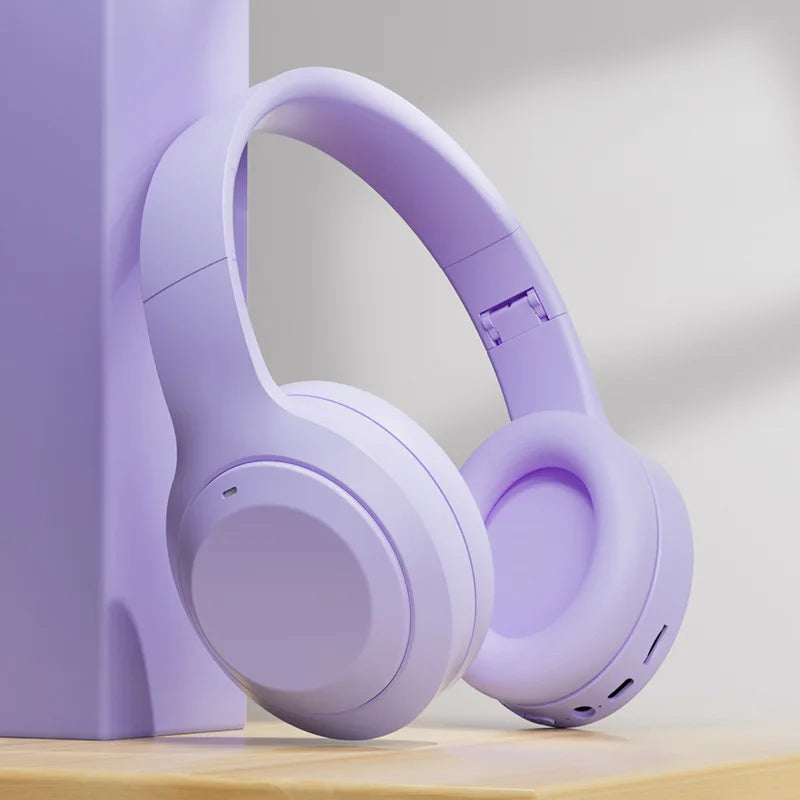 Wireless Headphones Bluetooth 5.1 Over Ear HIFI Stereo Headsets True Active Noise Cancelling Tf Card Support Type-c HD Mic Gifts