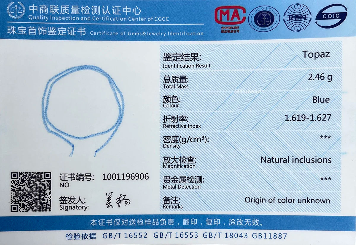 Wholesale Natural 4mm Blue Topaz Faceted Cube Round Loose Beads For Making Jewelry DIY Necklace Bracelet Mikubeads