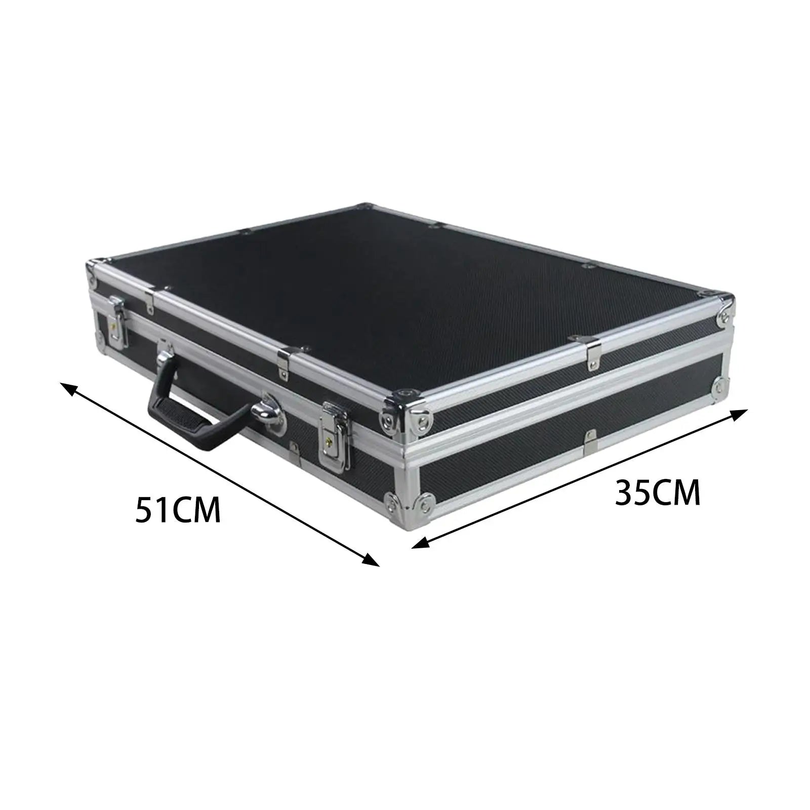 Microphone Case Studio with Sponge Lining Impact Resistant Instrument Box Singing Professional Hard Shell Mic Case for 4/8 Mics