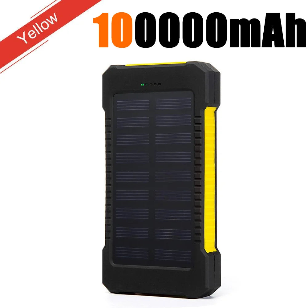 Dual USB Travel Power Bank 500000mAh Waterproof Outdoor Solar Portable Solar Phone Charger Solar For Xiaomi Camping Powerbanks