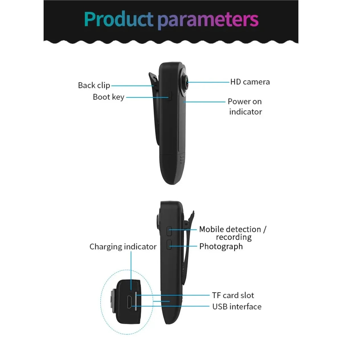 Pen Small HD 1080P Mini Camera Clip Digtal Bodycam Video Recorder Night Vision Motion Detect PC Webcam Camcorder Micro Body Cam