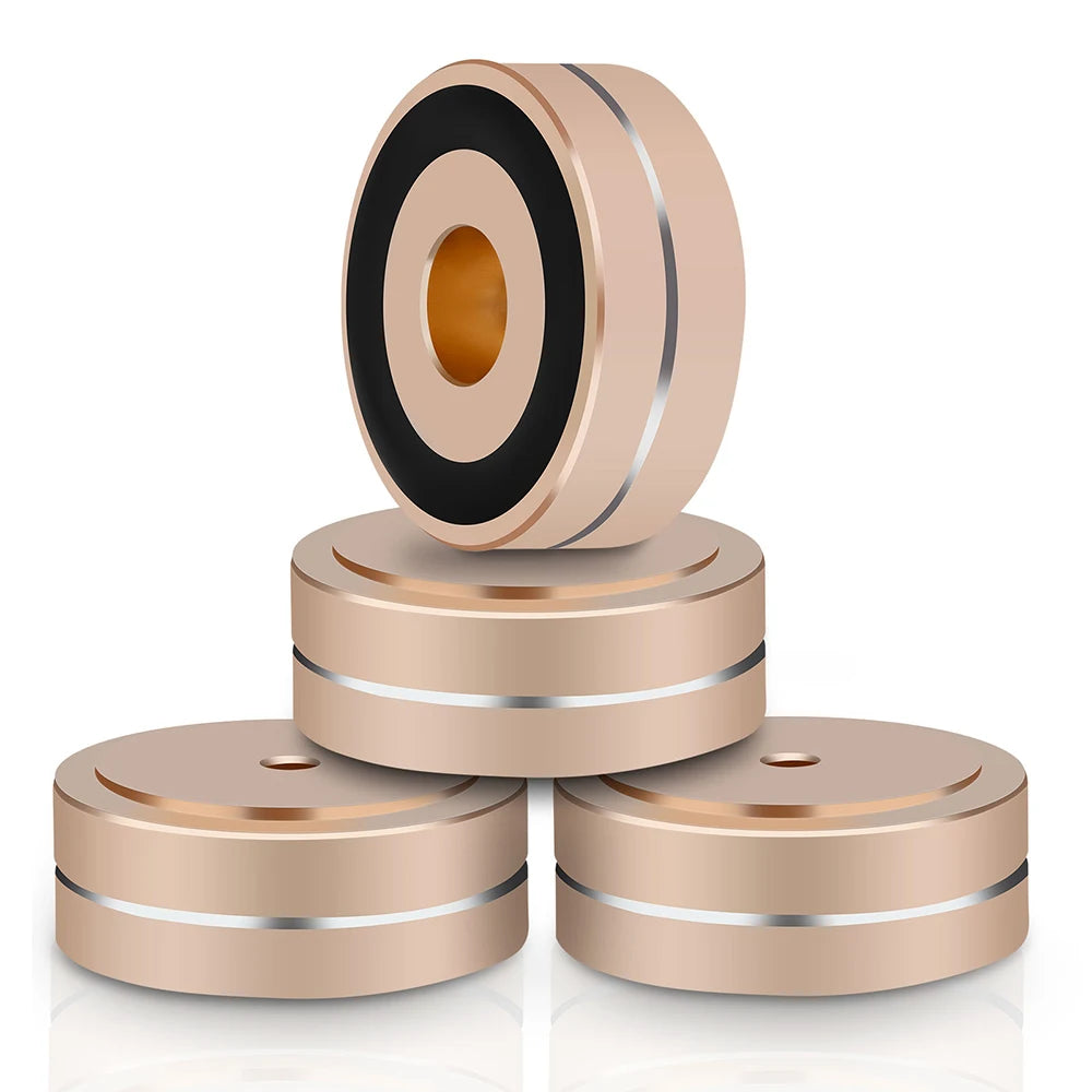 legs for speakers Speaker shoes audio equipment stand spikes amplifier supports Aluminum Feet With Non-Slip Rubber Rings