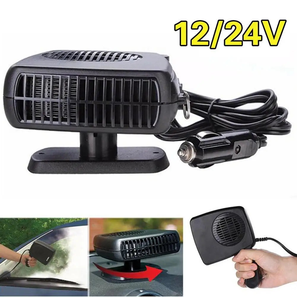 Car Heater 12/24V 150W Dryer 2 in 1 Electric Heater Cooling Fan Air Windshield Defogging Defrost Defogger Defroster Accessories