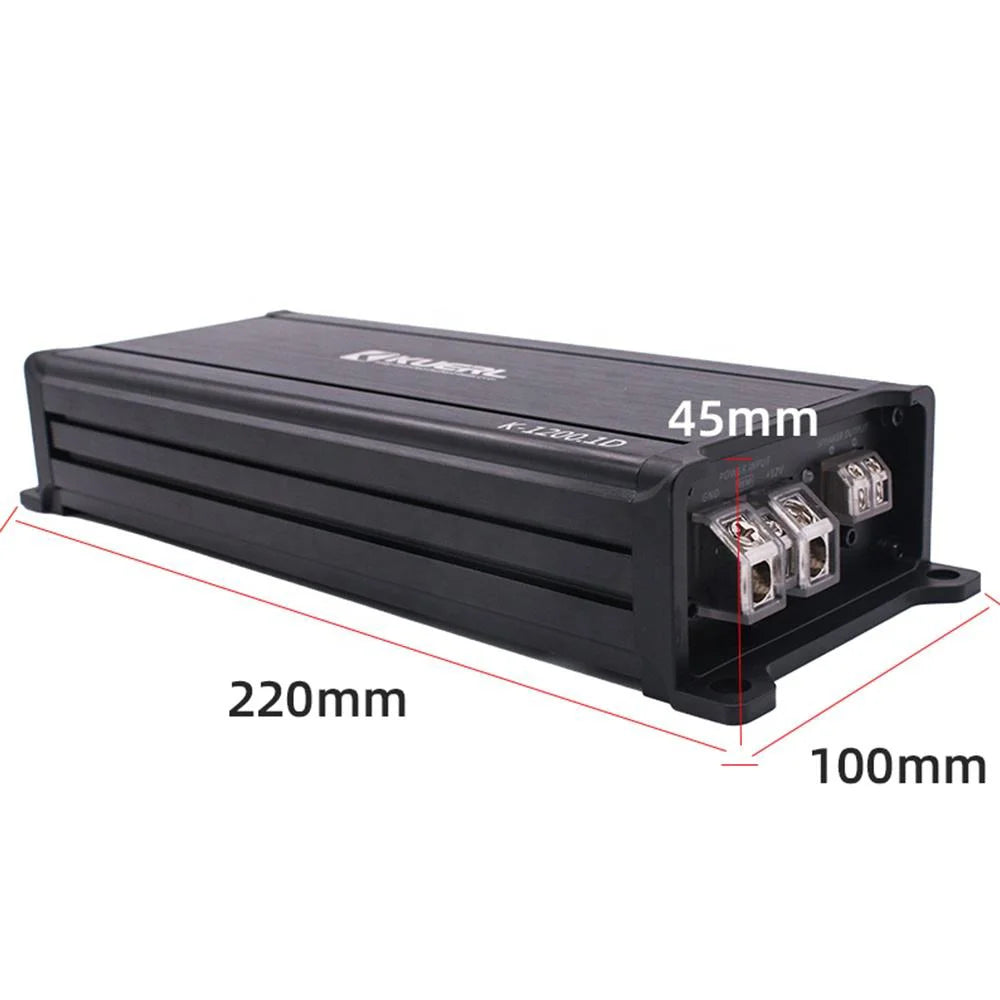 Single-Channel Digital Class-D Car Amplifier DC 12V 1000W High Power Car Power Amplifier Audio Stereo Car Audio Modification