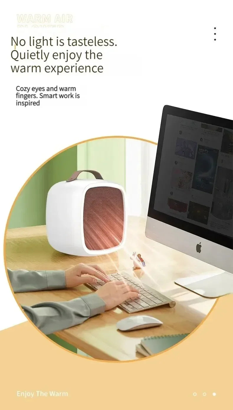 Mini Heater Air Heater Powerful Warm Blower Fast Heater Fan USB Office Heat Desktop Electric Heater For Home Student Dormitory