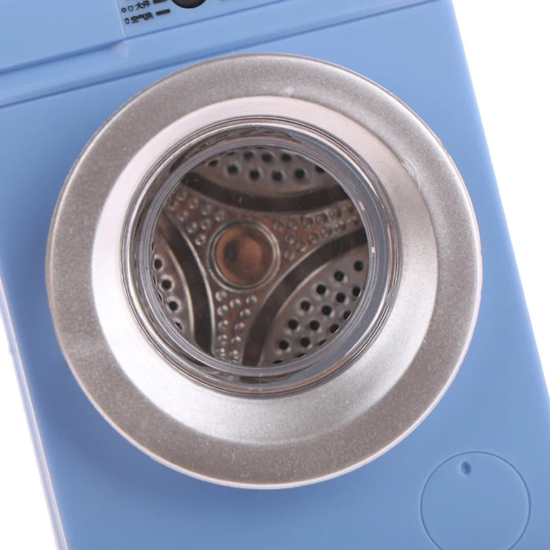1Pcs Dollhouse Miniature Simulation Washing Machine Drum Washer Laundry Model Dollhouse Home Appliance Model Decor Toy