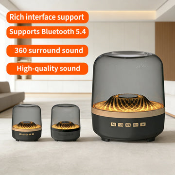 Portable Wireless Soundbar Bluetooth 5.3 Home Theater Speaker Subwoofer Hi-Fi Acoustic Breathing Lamp for Android IOS
