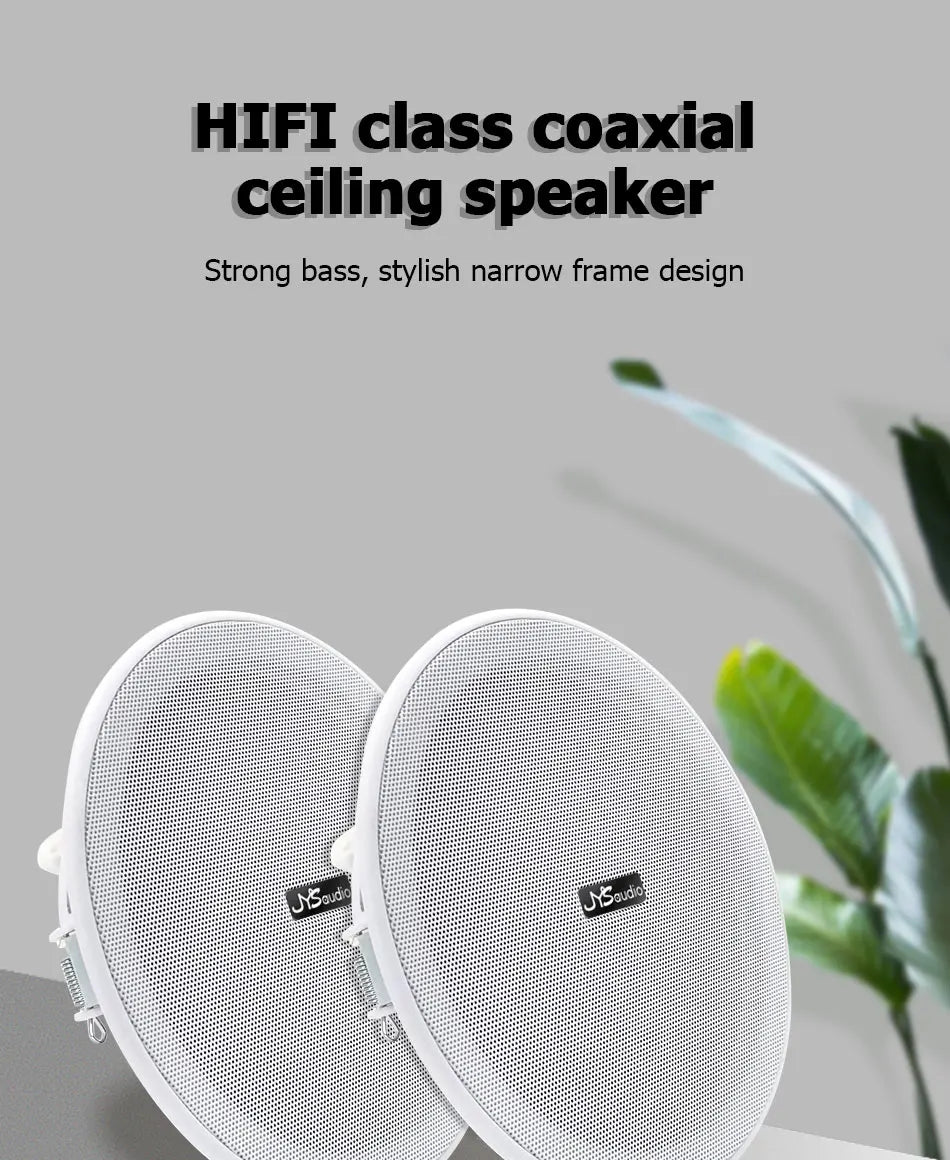 Smart Audio System Home Theater Sound Amplifier Wall Screen WiFi Bluetooth Amp Full House Speaker Setup 6INCH Ceiling Speakers