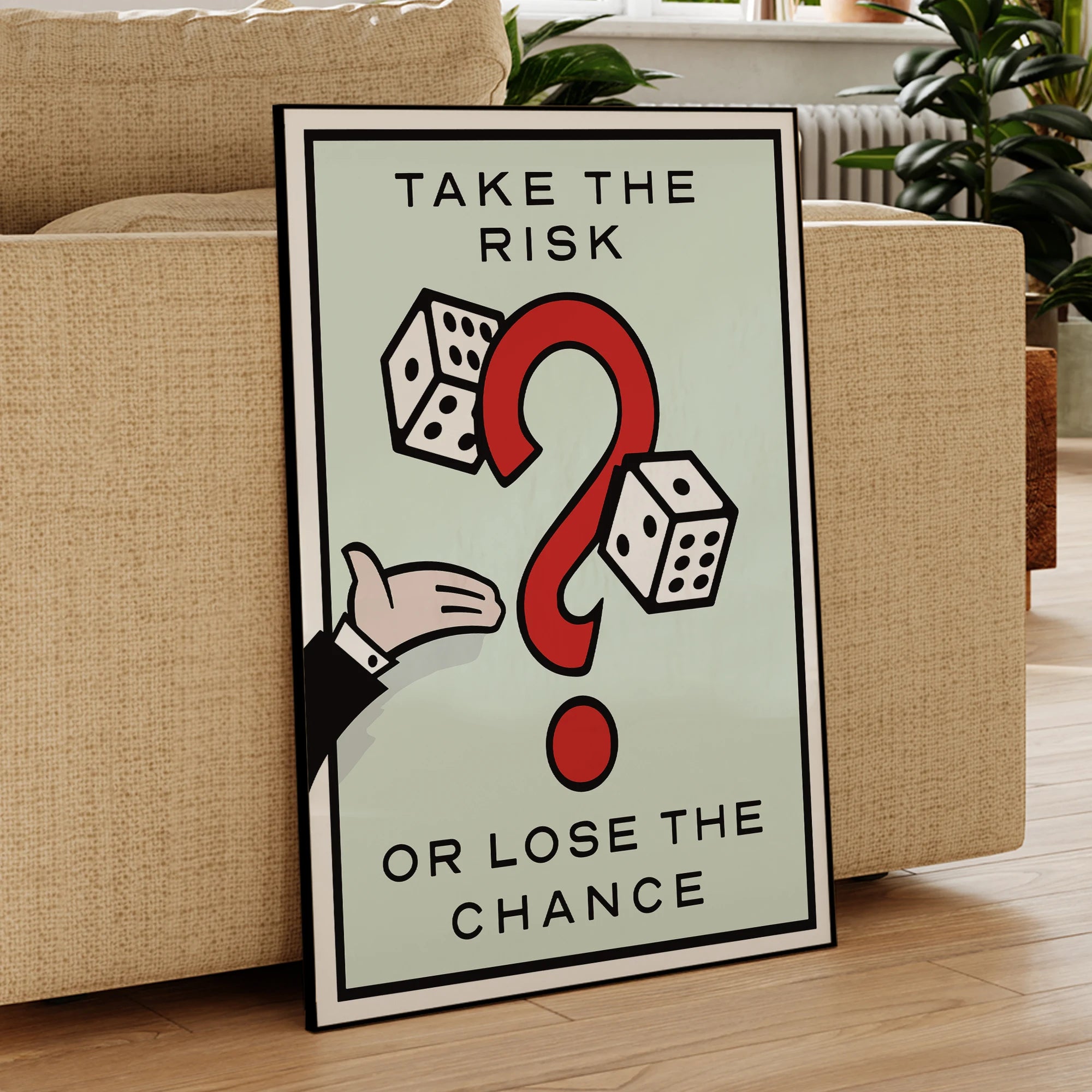 Modern Take The Risk Or Lose The Chance Wall Art Prints Canvas Painting Poster Picture For Office Living Room Home Decor