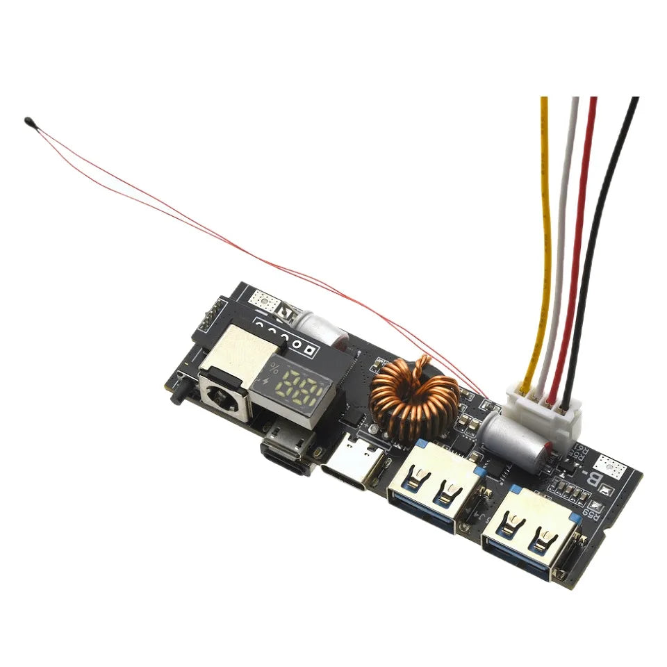 3S/4S/5S Bidirectional PD Power Bank Module – 6 Port 65W~100W Fast Charge DIY Mobile Power Motherboard Kit