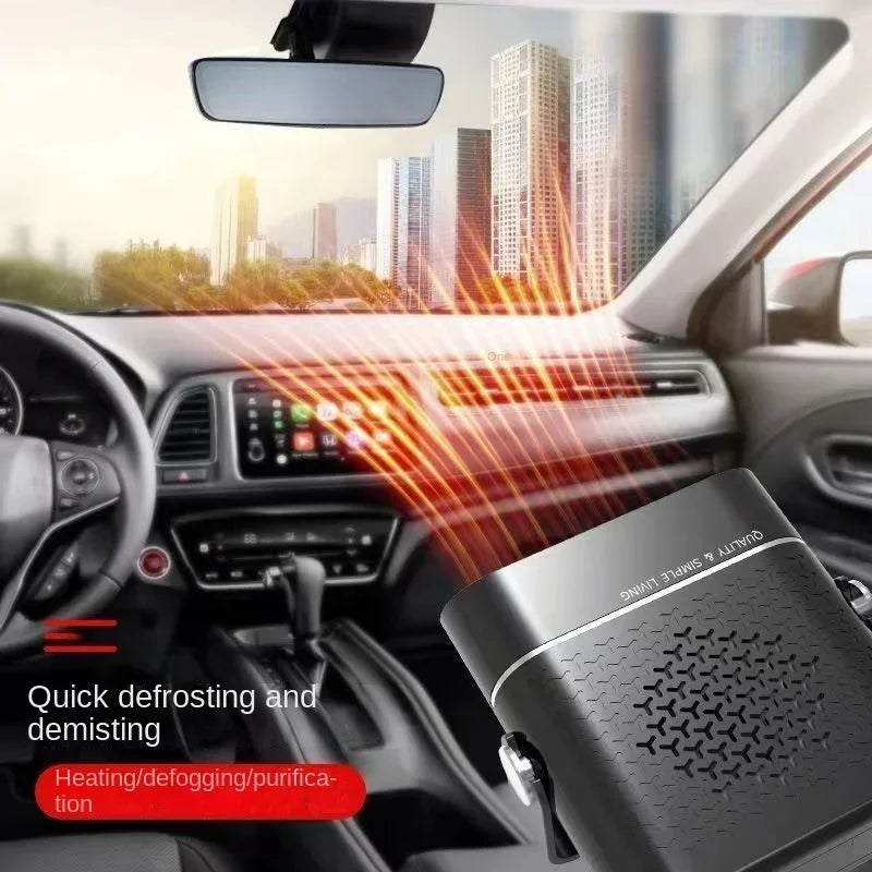 Car Heater Fan 12V/24V Car Heater Electric Cooling Heating Auto Windshield Defroster Defogging Demister Car Anti-Fog Heater