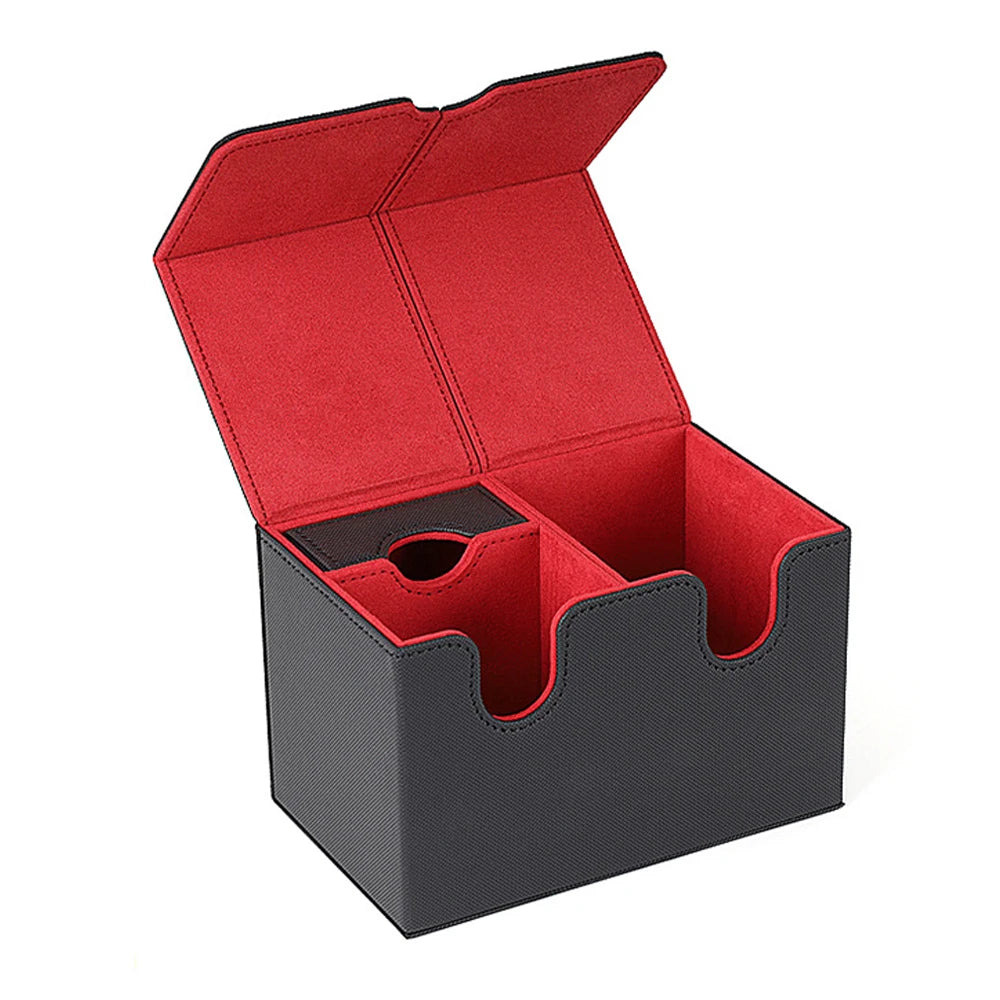 Card storage box card box big brand box solid color storage box top side installation toys games collection card for  Trading