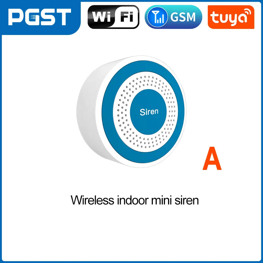 PGST 433Mhz Indoor Wireless Siren Alarm 519 For Smart Security Alarm System PG103, PG105, PG107, PG108