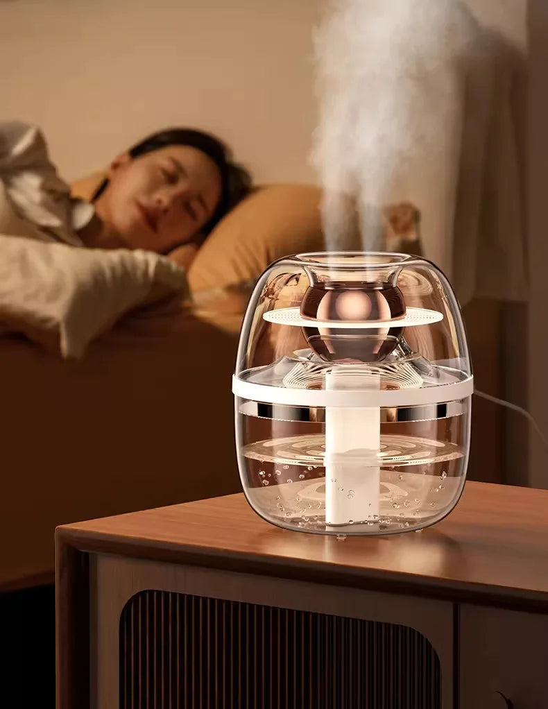 Humidifier Air Purifier Double Spray Humidifier with Night Light Quiet Humidifier Cool Mist Aromatherapy Heavy Fog Home Tool New