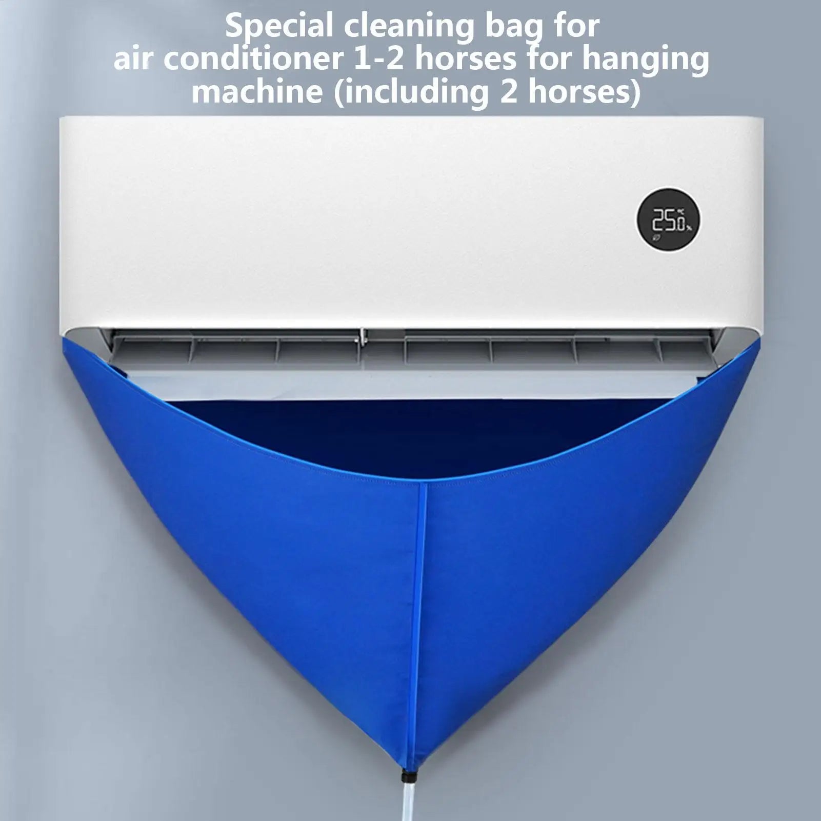 Split Air Conditioner Cleaning Cover Dust Clean Wall-Mounted AC Wash Bag Kit With Drain Pipe Household Accessories