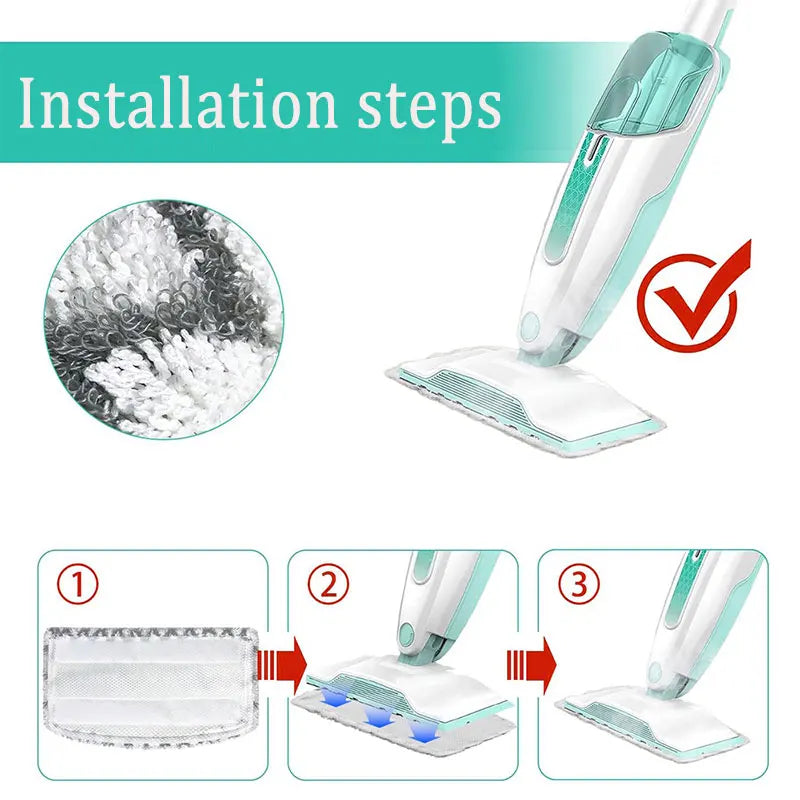 For Shark S1000 S1000A S1000C S1000WM  Steam Mop Pads Washable Replacement  Mop Pads accessories Applicable with All Hard Floors