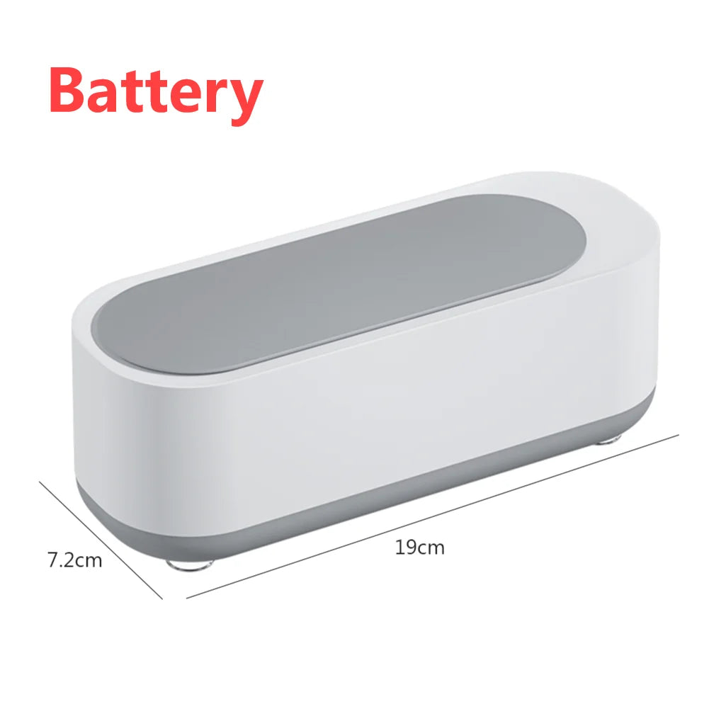 Ultrasonic Cleaning Machine Jewelry Eyeglasses Watches Cleaner USB Rechargeable Cleaning for Pacifier Makeup Tool Eyeglasses