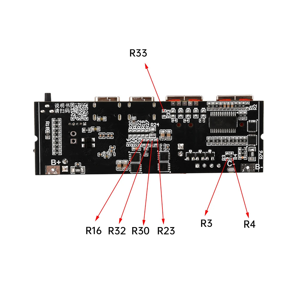 3S 4S 5S 65W 100W Power Bank Dual Type-C Bidirectional Super-Fast Charging Module Power Bank Circuit Board