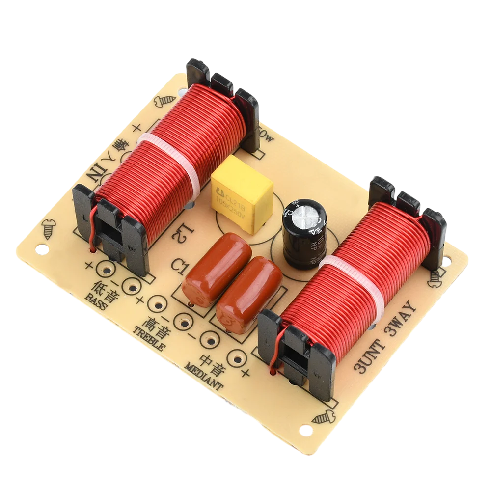 3 Way 150W Hi-Fi Audio Speaker Crossover Treble Midrange Bass Independent Crossover Home Speakers Filter Frequency Divider