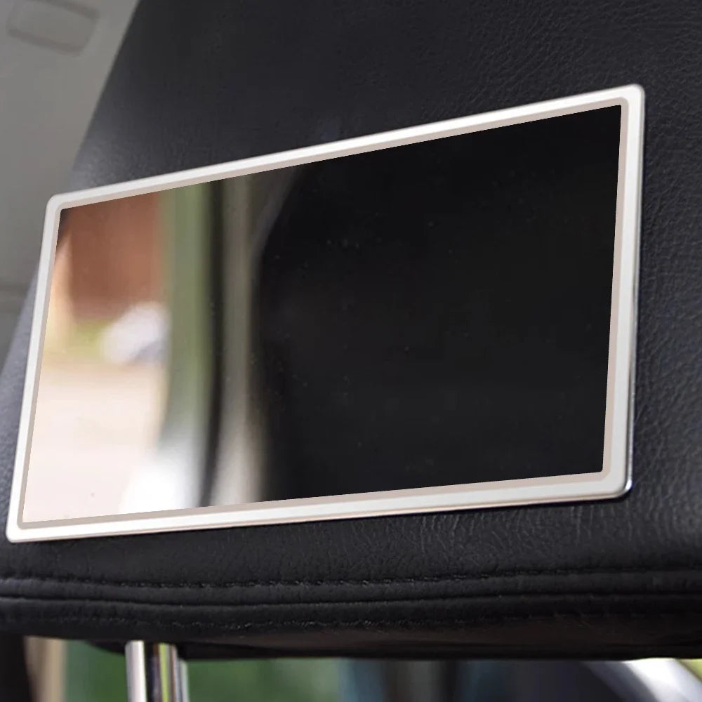 Stainless Steel Car Makeup Mirrors Portable Fall Prevention Automotive Sun Visor HD Polished Mirror Finish for Clear Imaging