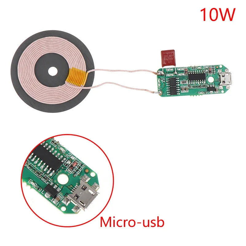 5W/10W/15W Wireless Power Supply Module Wireless Charger Module Transmitter Receiver Terminal Circuit Board Module for DIY Phone