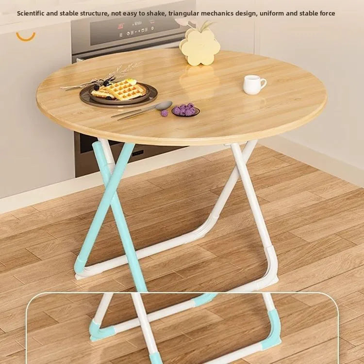 Folding Dining Table Household Small Apartment Eating Square Table Balcony Portable Dining Table Simple