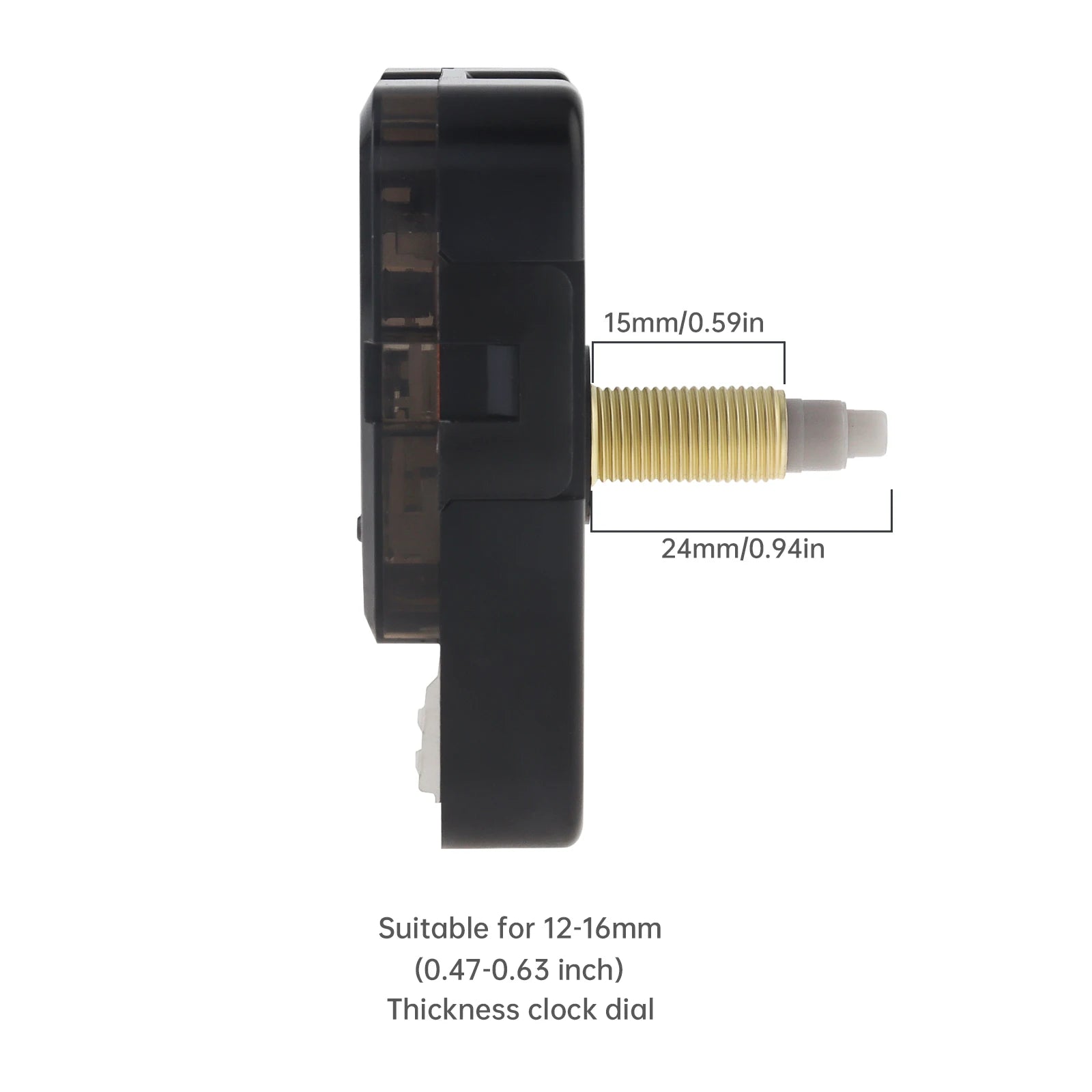 Quartz Battery Operated Silent Wall Clock Movement Mechanisms for DIY / Repair, Clock Parts Replacement