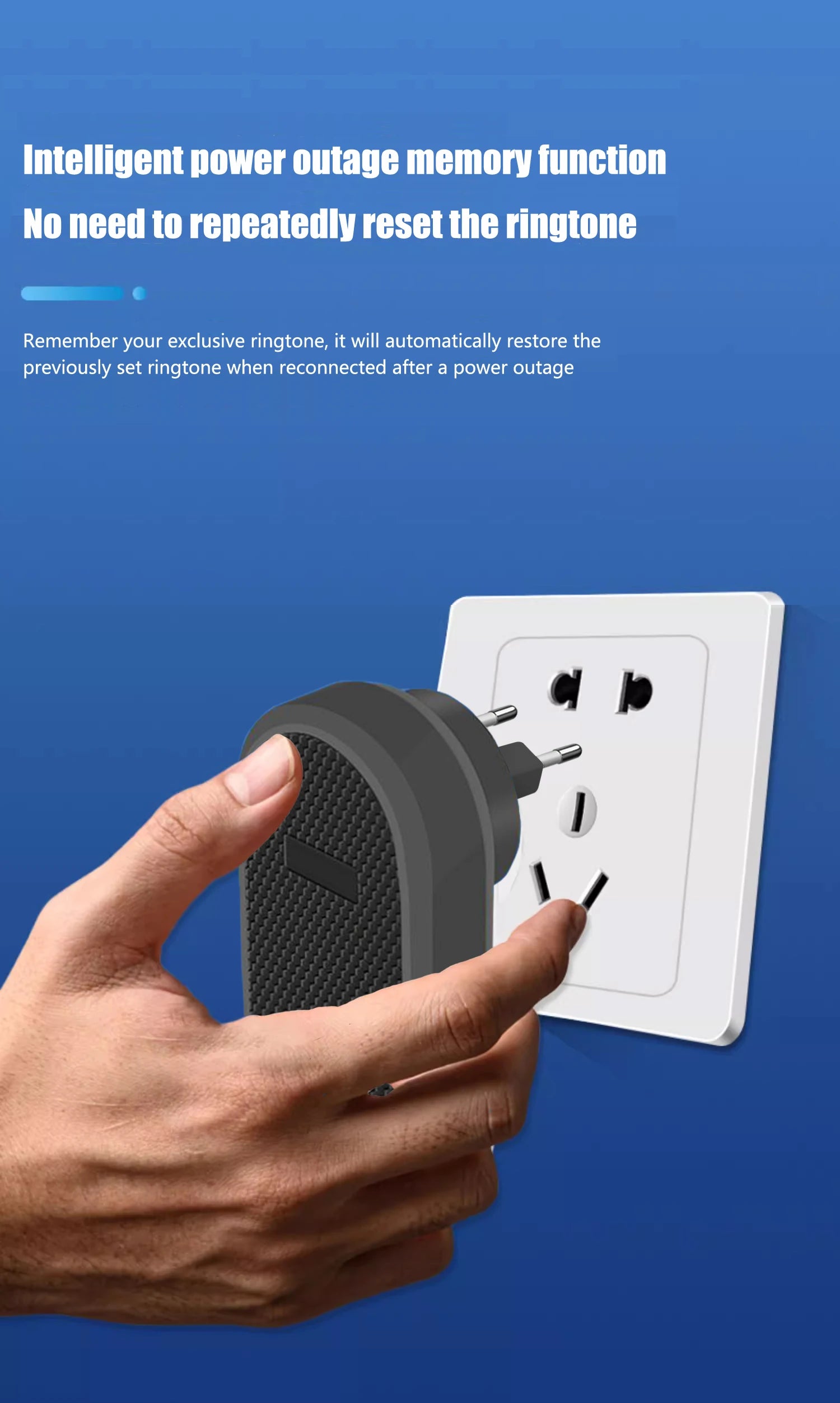 Smart Welcome Doorbell Wireless Door Bell Chime Guests Button 32 Songs Home Alarm Reminder Receiver Black Fashion