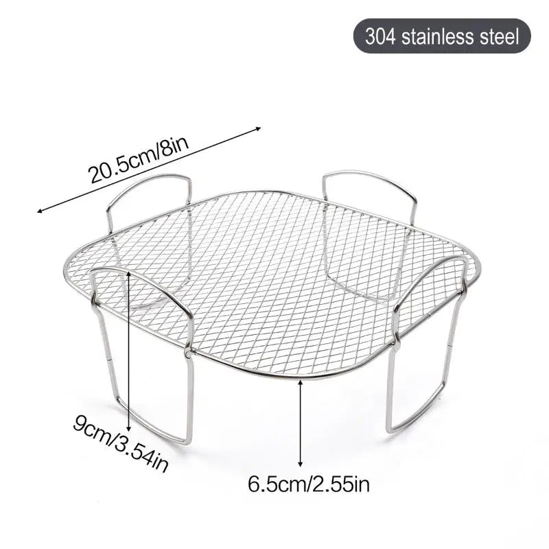 Multifunctional Roasting Rack Compatible Airfryer Dehydrator BBQ Rack Steamer Roasting For Air Fryer Accessories Cooking Tools
