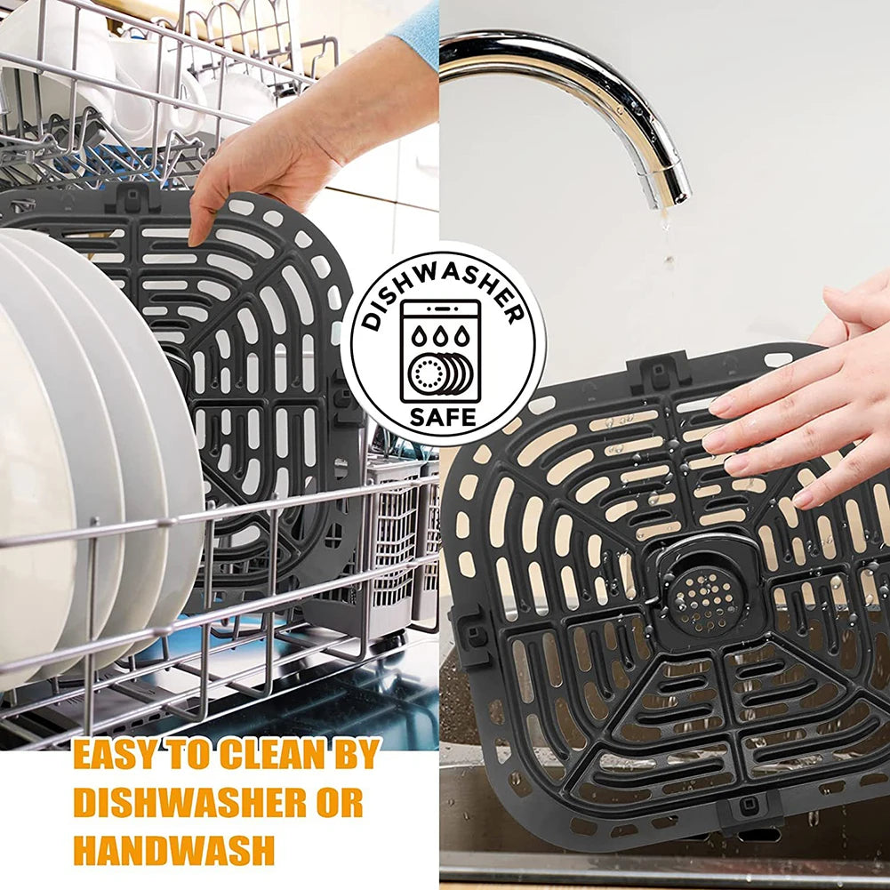 Air Fryer Rubbers Bumpers Fit Power Air Fryer Crisper Plate Air Fryer Replac Protective Covers For Air Fryer Grill Pan